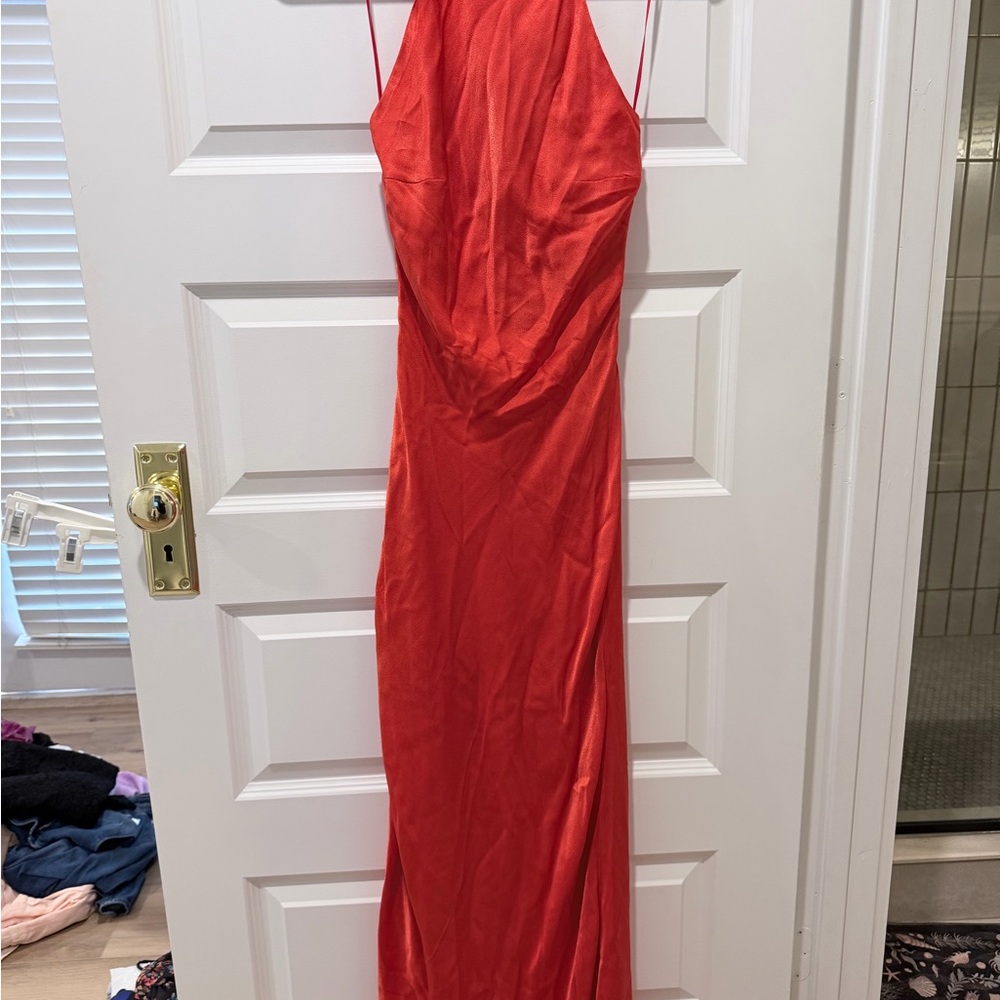 NWT Bardot Mila Cowl Slip Dress in Fire Red - Picture 7 of 8
